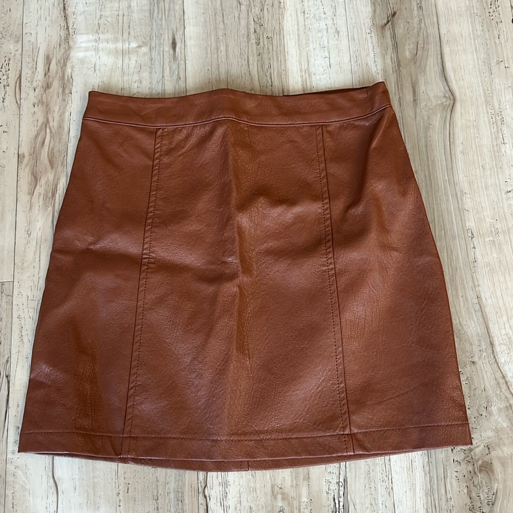 Art class Kids Faux Leather mini skirt